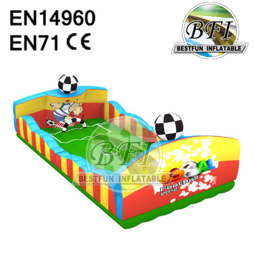 Small Inflatable Soap Soccer Field For Children Indoor Using