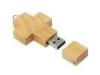 Cross Shape Wooden USB Flash Drive