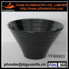 Popular melamine cheap black round bowl