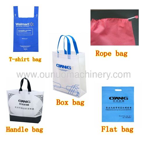 2013 Latest design full automatic non woven shopping bag making machines price