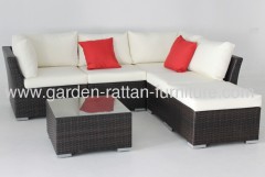 Garden PE wicker furniture patio design sofa set lounge