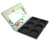 6 colours paper material eyeshadow palette W/mirror