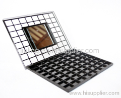 New design 8 colours square shaped plastic eyeshadow palette/cosmetic packing OEM