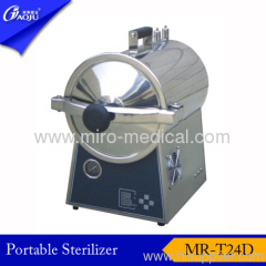 MR-T24D Full stainless steel round shape table top steam sterilizer