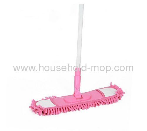 Telescopic Microfiber Chenille pink mop
