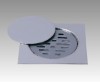 Square Zinc Alloy Chrome Plated Strainer Floor Drain