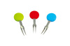 Colorful silicone fruit fork snack fork