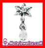 sterling silver crystal dangle european charms for jewelry making