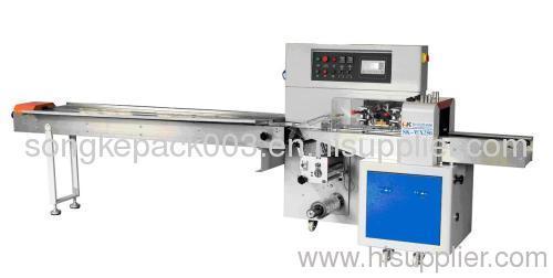 SK-WX250 Down-paper horizontal packing machine for towel,noodles,egg roll,sausage,squid,ice-cream