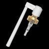 20mm 0.12ml Oral Spray Pump , shiny gold / white plastic for health food