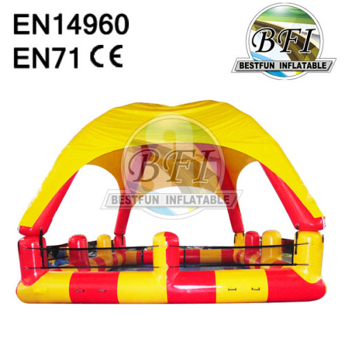 Inflatable Pool With Detachable Arch Tent Roof