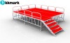 kkmark stage aluminum stage in red color