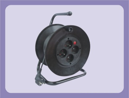 25m 30m French Extension Cable Reel with 4 Outlet Sockets