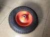 Flexible Hand Trolley Wheels , Rubber wheelbarrow Wheels 4.00-8