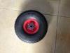 Flexible Hand Trolley Wheels , Wheelbarrow Rubber Wheel 4.00-4