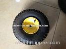 Heavy Duty Rubber Hand Trolley Wheels , Anti-Resistance 4.10/3.50-4