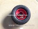 RW1333 Pneumatic Tire Rubber Hand Trolley Wheels 6 X 2 For Vehicle