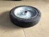 Metal Rim Rubber Trolley Wheels , Wheelbarrow Rubber Powder Wheels