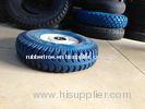 Flexible PU Trolley Wheels , Rubber Powder Wheelbarrow Wheels