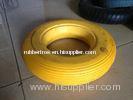 Yellow PU Flat Free Tyres 3.50-8 BT42 For wheelbarrow / Hand Trolley