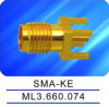 SMA female connector,PCB board,thread coupling