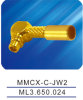MMCX-C-JW2,MMCX male connector,crimp,right angle