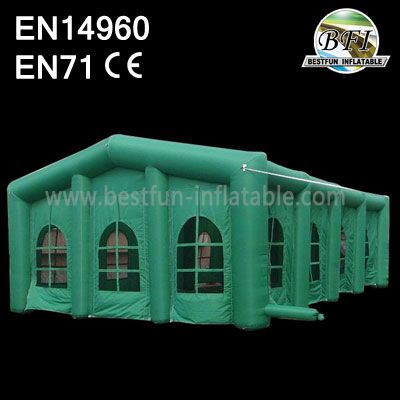 Big Green Inflatable Tent With Removable Door And Windows