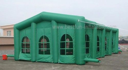 Big Green Inflatable Tent With Removable Door And Windows