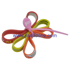 2 pack silicone tying band in sweet colors