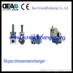 plastic polymer melt filter-single plate double working position