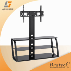 Glass and Metal LED TV stand