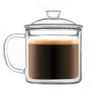 400ML Heat Resistan Borosilicate Double Wall Caf Au Lait Glass Coffee Cup