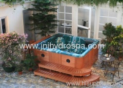 Large outdoor massage hot tubs