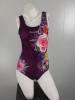 One Piece Flower Pattern Sports Swimwear