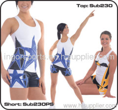 Spandex Stretchable Cheerleading Sportswear , Racerback Tank Top