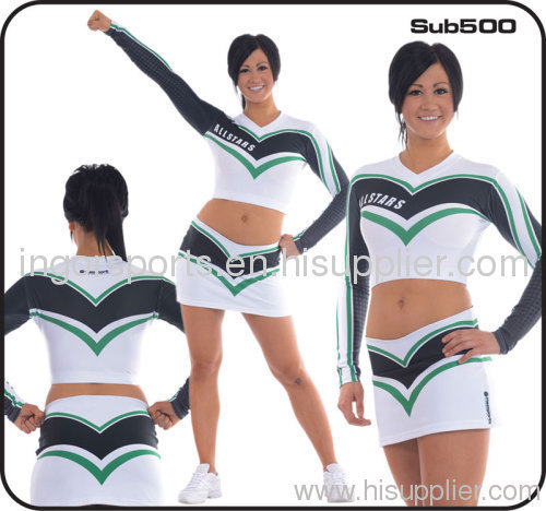 3D Embroidery Cheerleading Sportswear Multi-color