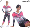 Comfortable Blue Cheerleading Sportswear Machine Washable