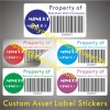 Custom Asset Labels With Barcode and LOGO,Asset Identification Labels With Strong Adhesive,Destructive Asset ID Labels