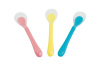 soft baby untensil silicone baby feeding spoon