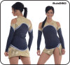 Digital Printing Cheerleading Sportswear with Peekaboo Shoulder