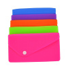 Envelope shaped silicone wallet bag