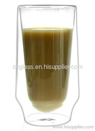 Borosilicate Heat resistant Double Wall Glass Coffee Mugs