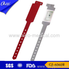 GJ-6060R PVC RFID medical id bracelet