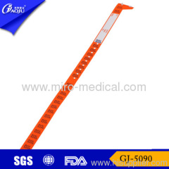 GJ-5090 Secured plastic snaps blood bands with easy peel label