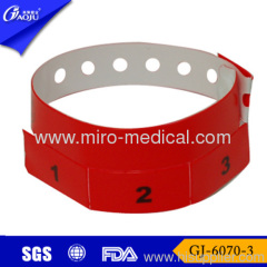 GJ-6070-3 waterproof disposable id wristbands