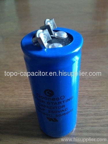 OOONEOO CD60 Motor Starting Capacitores, 75 uF, 250 Vac, Metal, Blue, Round
