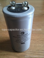 OOONEOO CD60 AC Motor Start Capacitores, 400 uF, 220-250 Vac, Metal, Gray, Blue