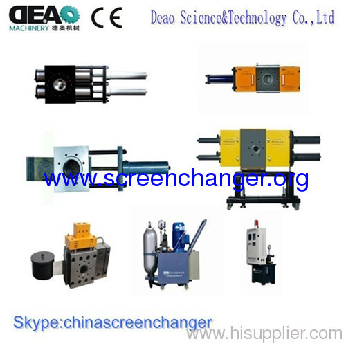 melt filter /screen changer for plastic extrusion machine