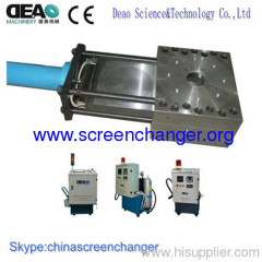 Hydraulic screen changer-non stop plate screen changer for film blowing machine
