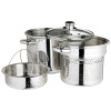 Mirror polish 4pcs stainless steel pasta pot